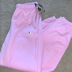pink champion sweatpants